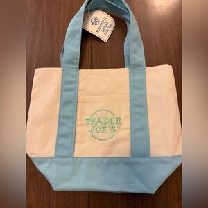 Trader Joe’s Light Blue Mini Tote Bag